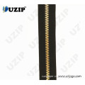High Quality Canvas Bag Zipper with Light Gold Teeth